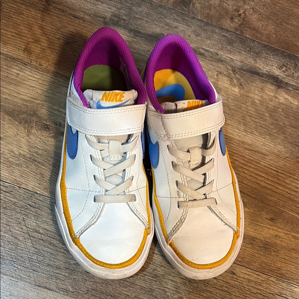 Nike Kids Sneakers White Blue Yellow